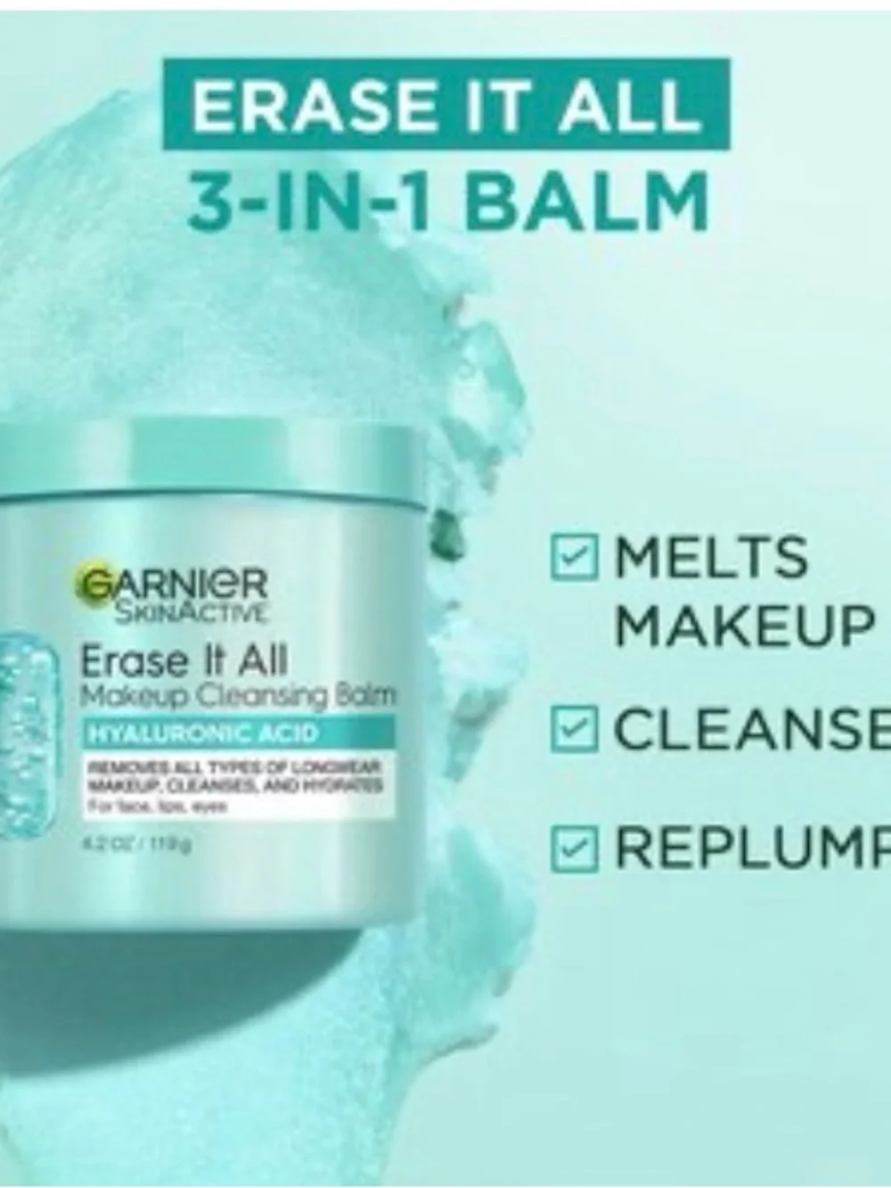Garnier duo with bright green toiletry bag